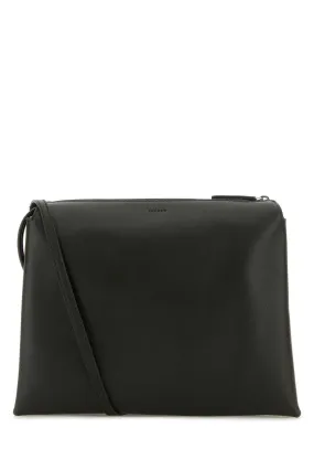 The Row Graphite Leather Nu Twin Clutch