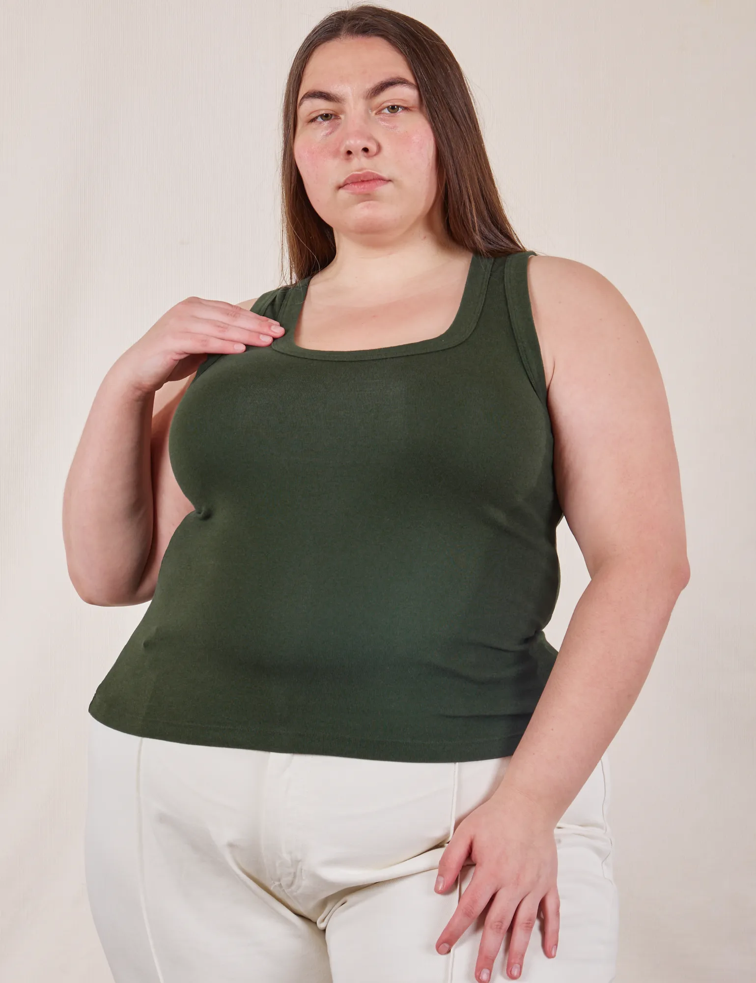 The Tank Top - Swamp Green