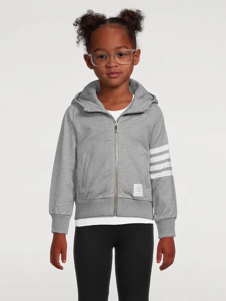 THOM BROWNE Classic Loop Back Zip Hoodie