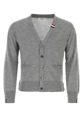 Thom Browne Grey Wool Blend Cardigan