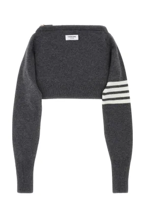 Thom Browne Melange Grey Wool Clutch