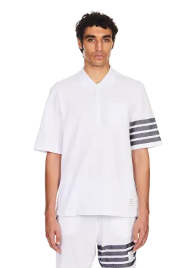 Thom browne  Piqué Polo - White
