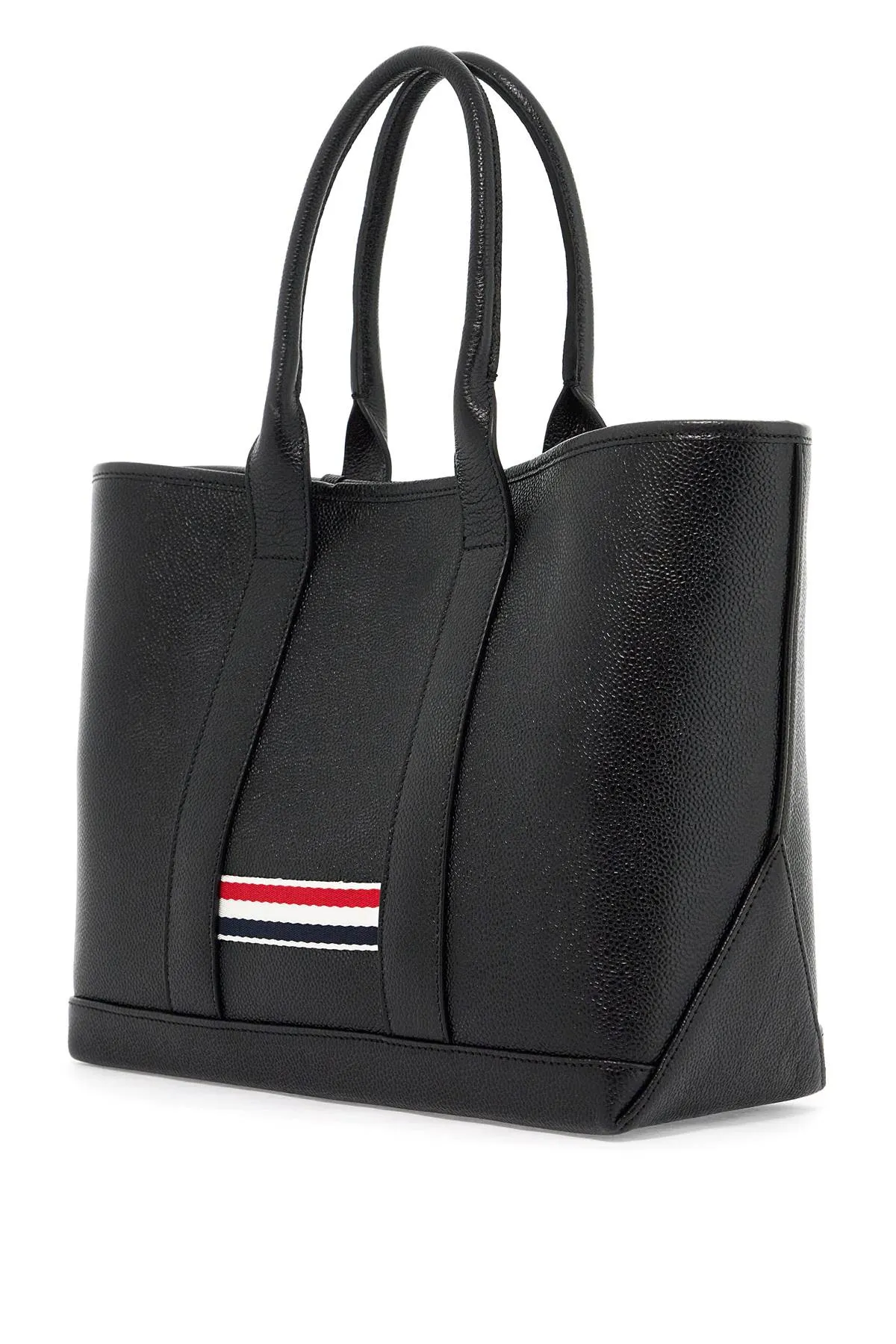 Thom Browne    Thom Browne Small Leather Tote Bag For Tools