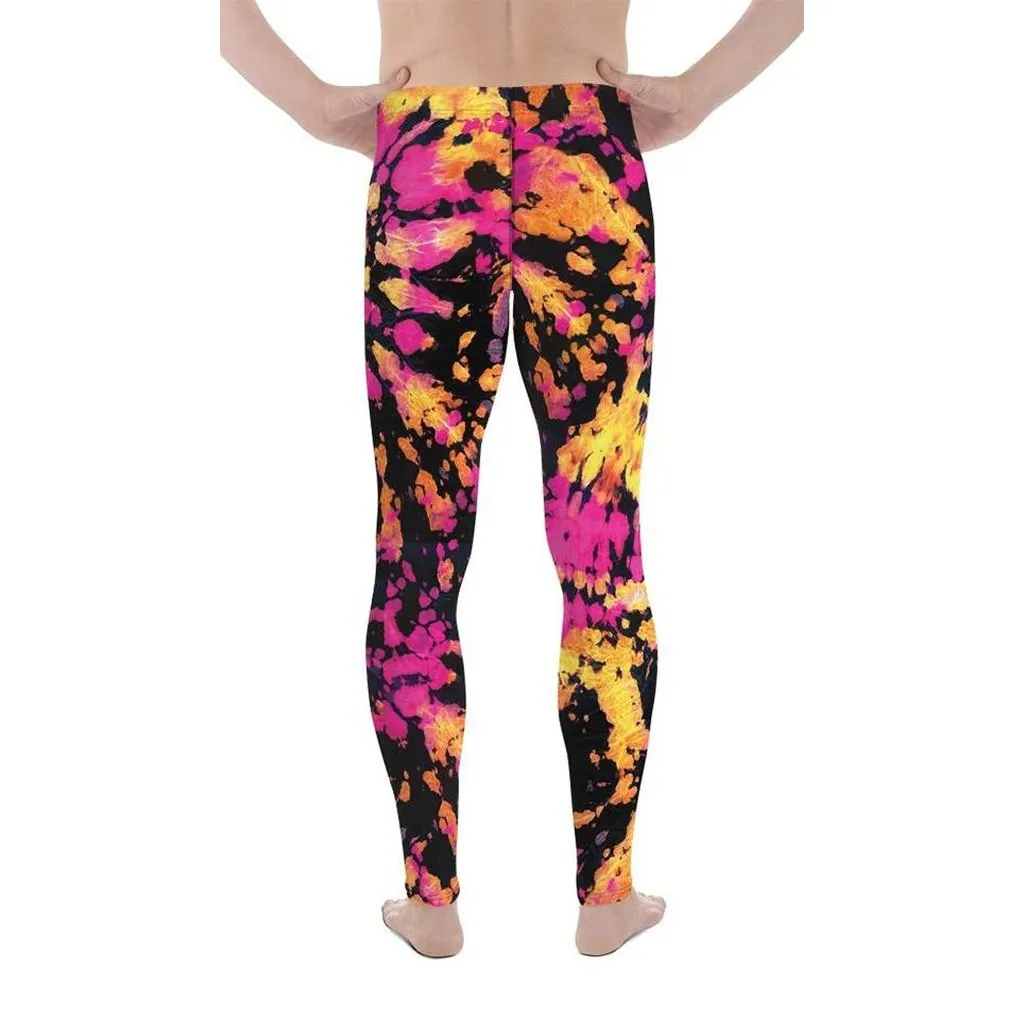 Tie Dye Multicolor Men's Leggings