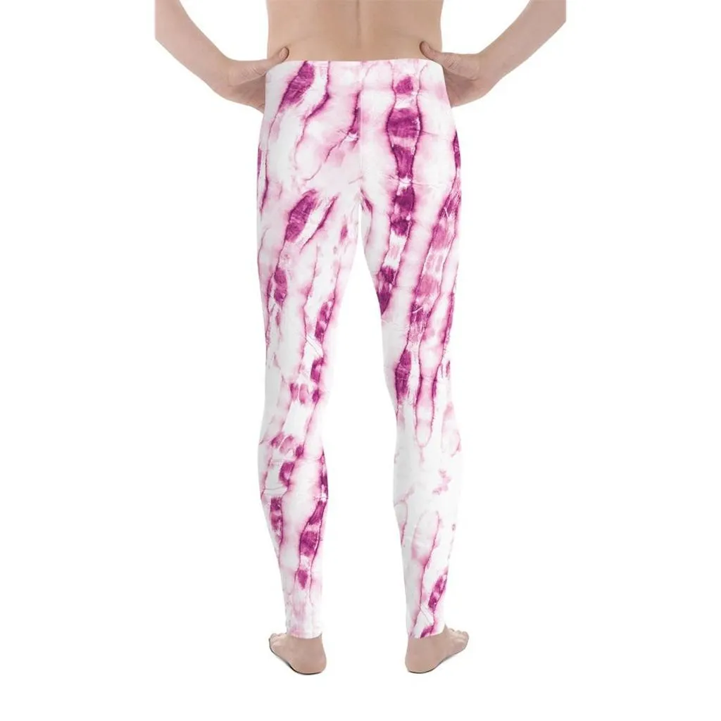 Tie Dye Pinkish Men's Leggings