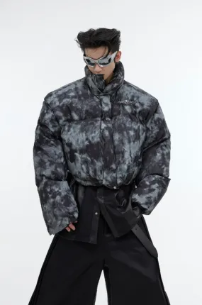 Tie Dyed Cropped Down Jacket - EU Only