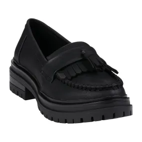 Tillie Black Tassel Loafers