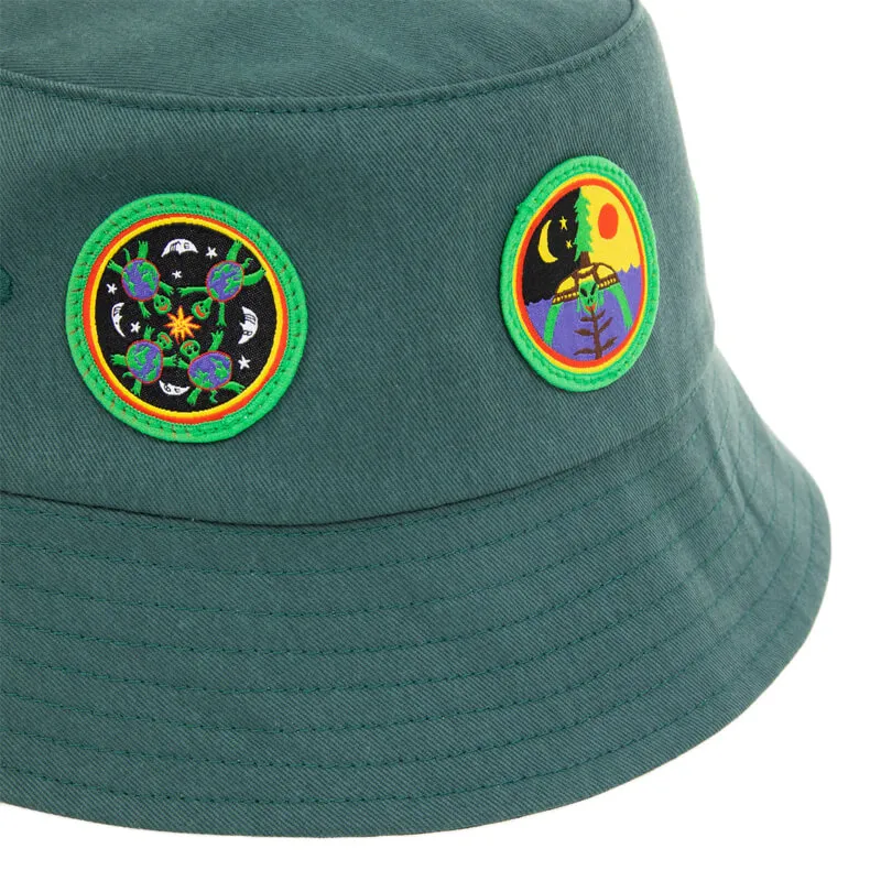 Time Patches Bucket Hat - Dark Green