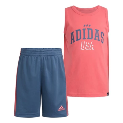 Toddler Boys' adidas USA Tank Tank Top and Shorts Set