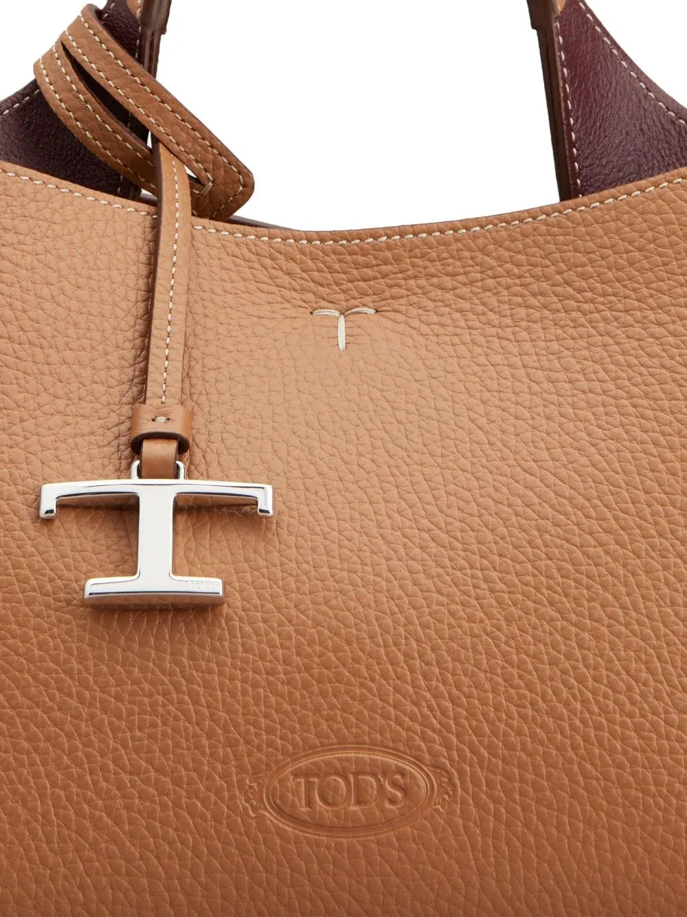 Tod's    Tod's T Timeless Micro Leather Tote Bag