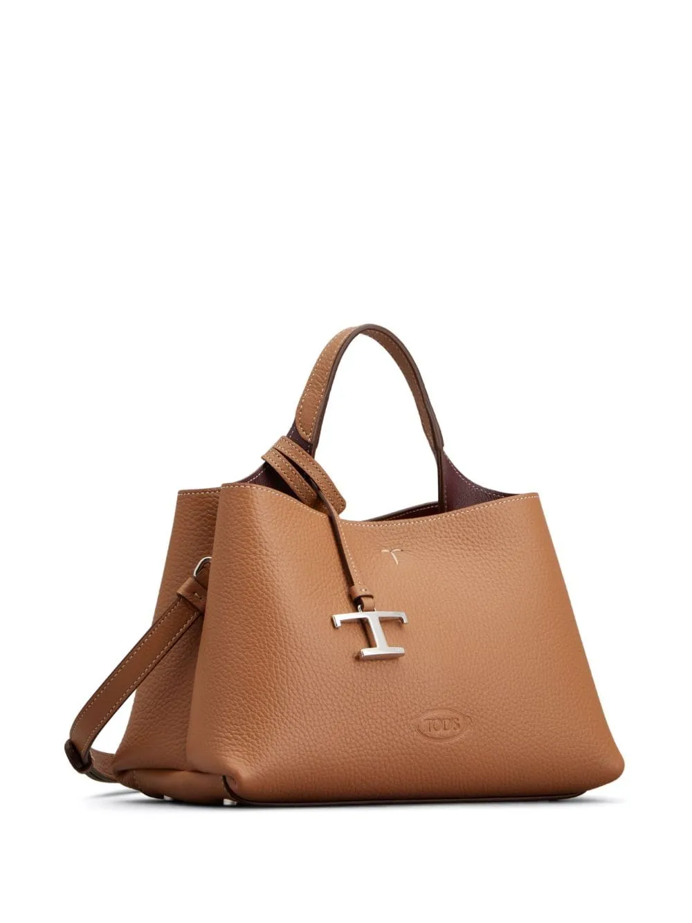 Tod's    Tod's T Timeless Micro Leather Tote Bag