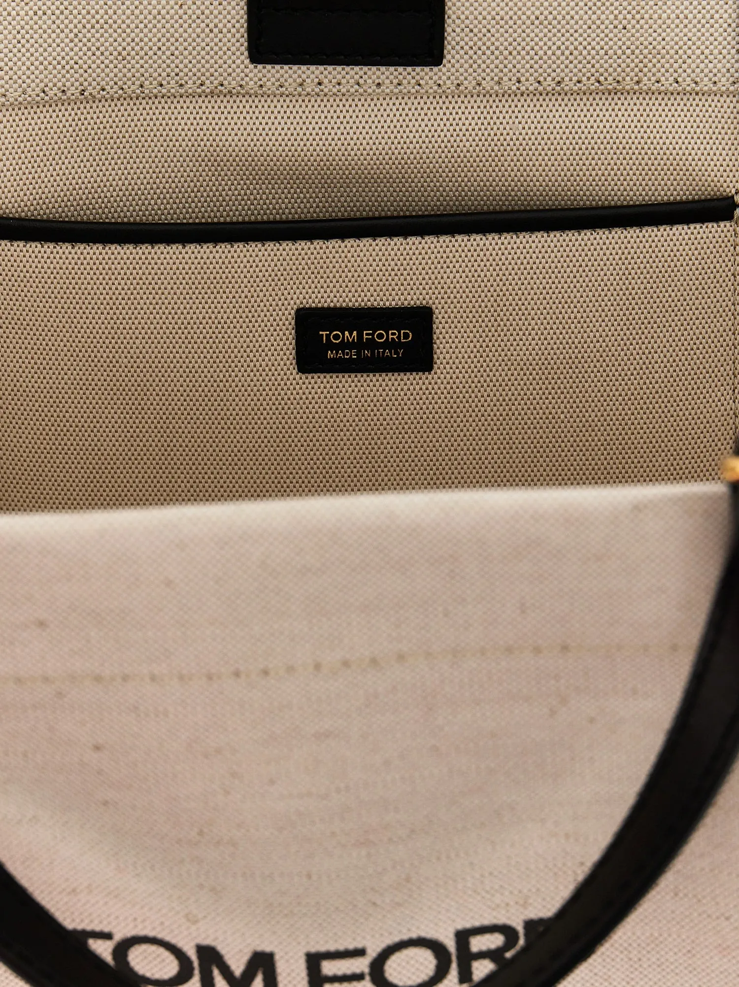 Tom Ford    Tom Ford Logo Canvas Handbag