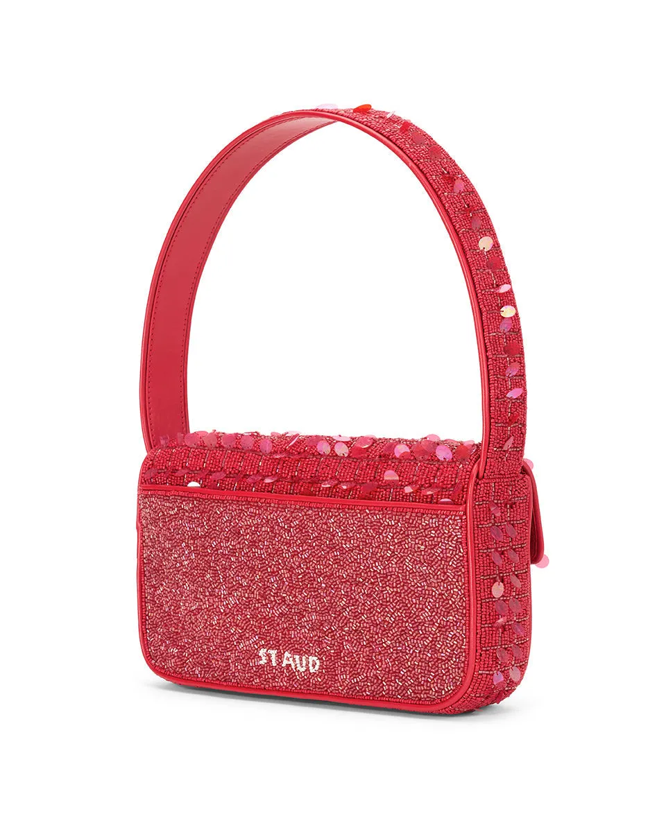Tommy Beaded Bag in Chili
