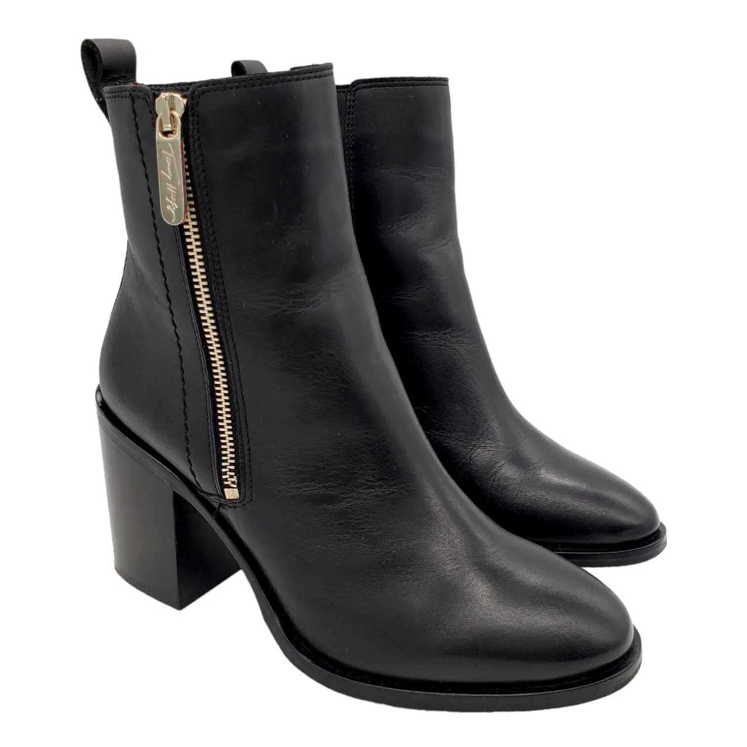 Tommy Hilfiger Black Zipped Ankle Boots