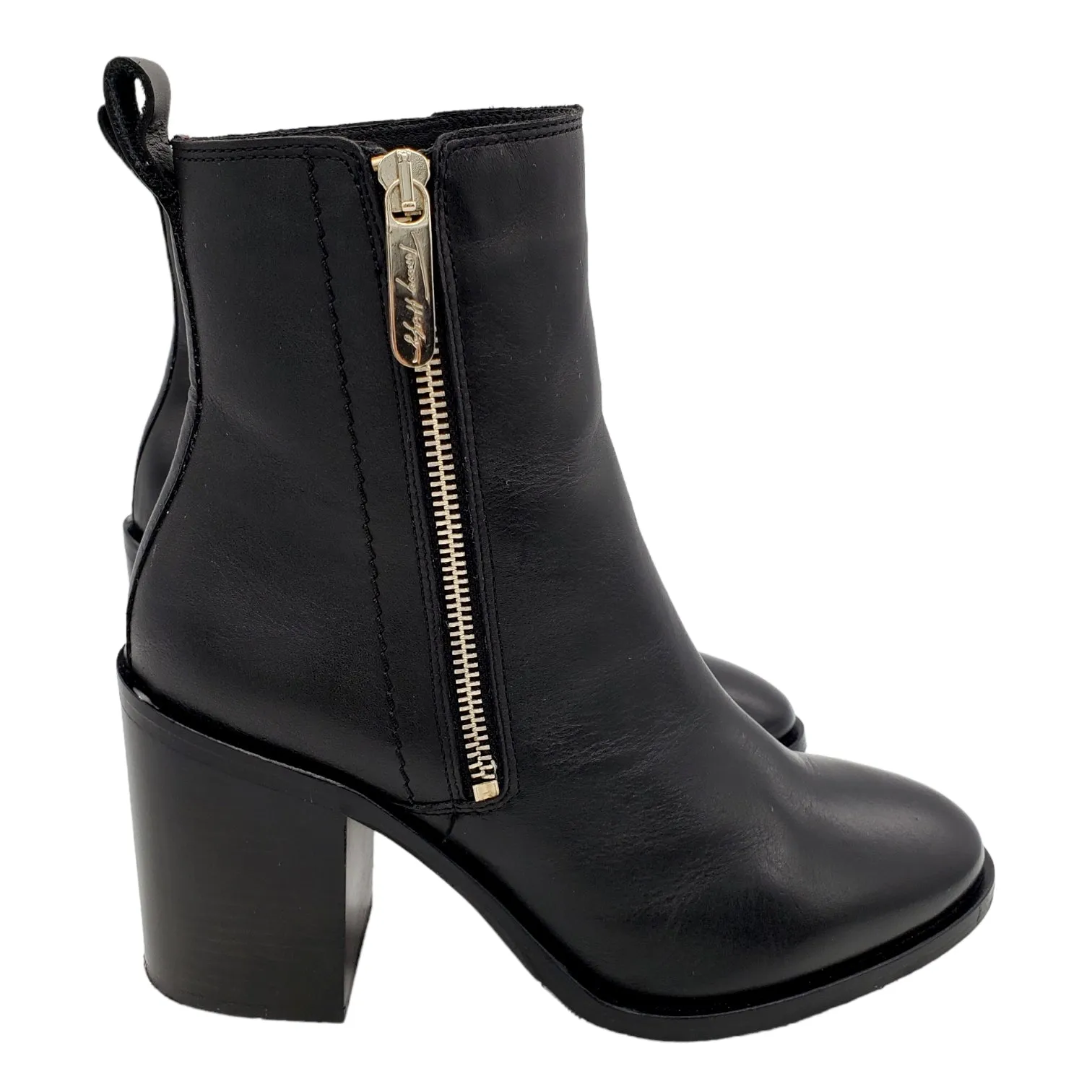 Tommy Hilfiger Black Zipped Ankle Boots