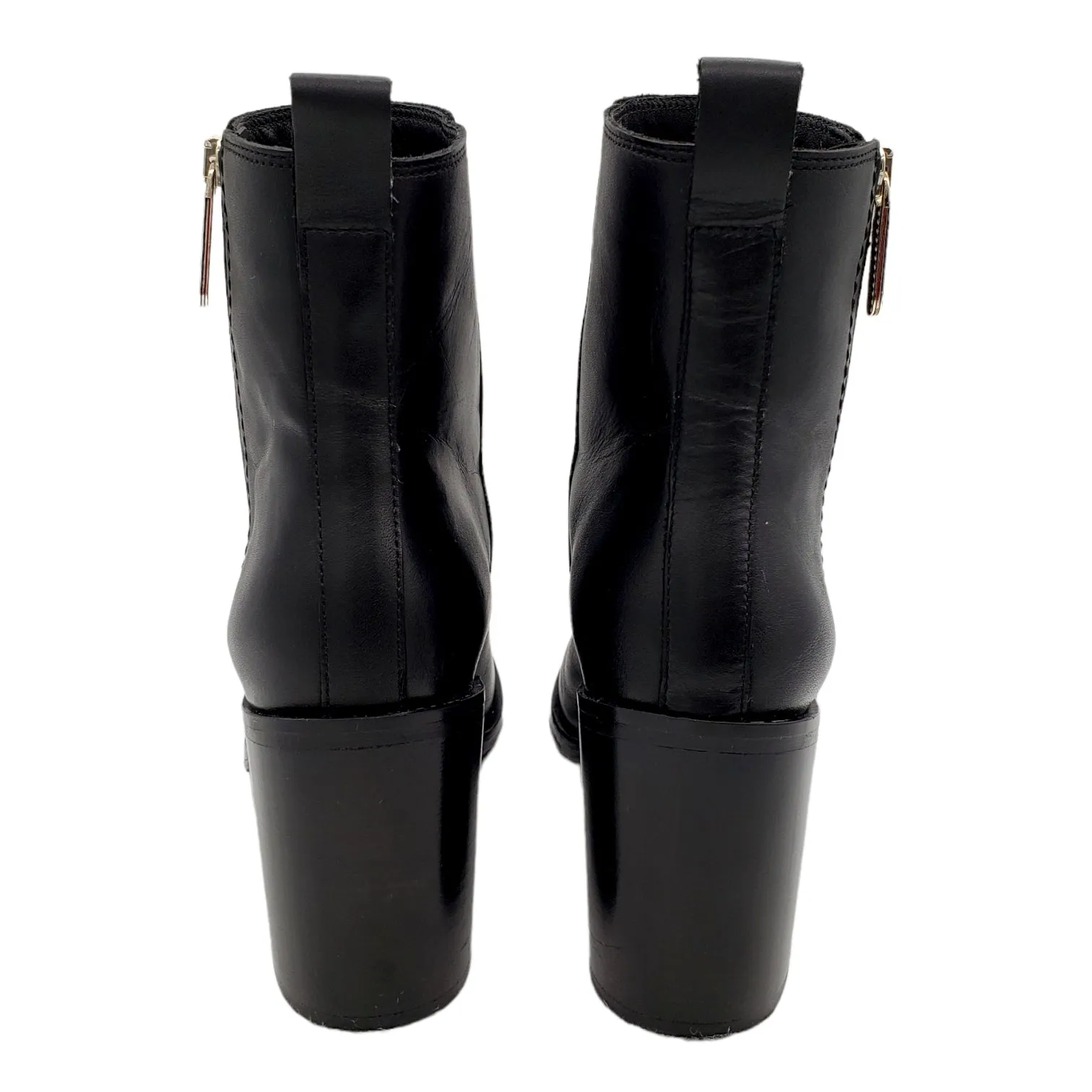 Tommy Hilfiger Black Zipped Ankle Boots