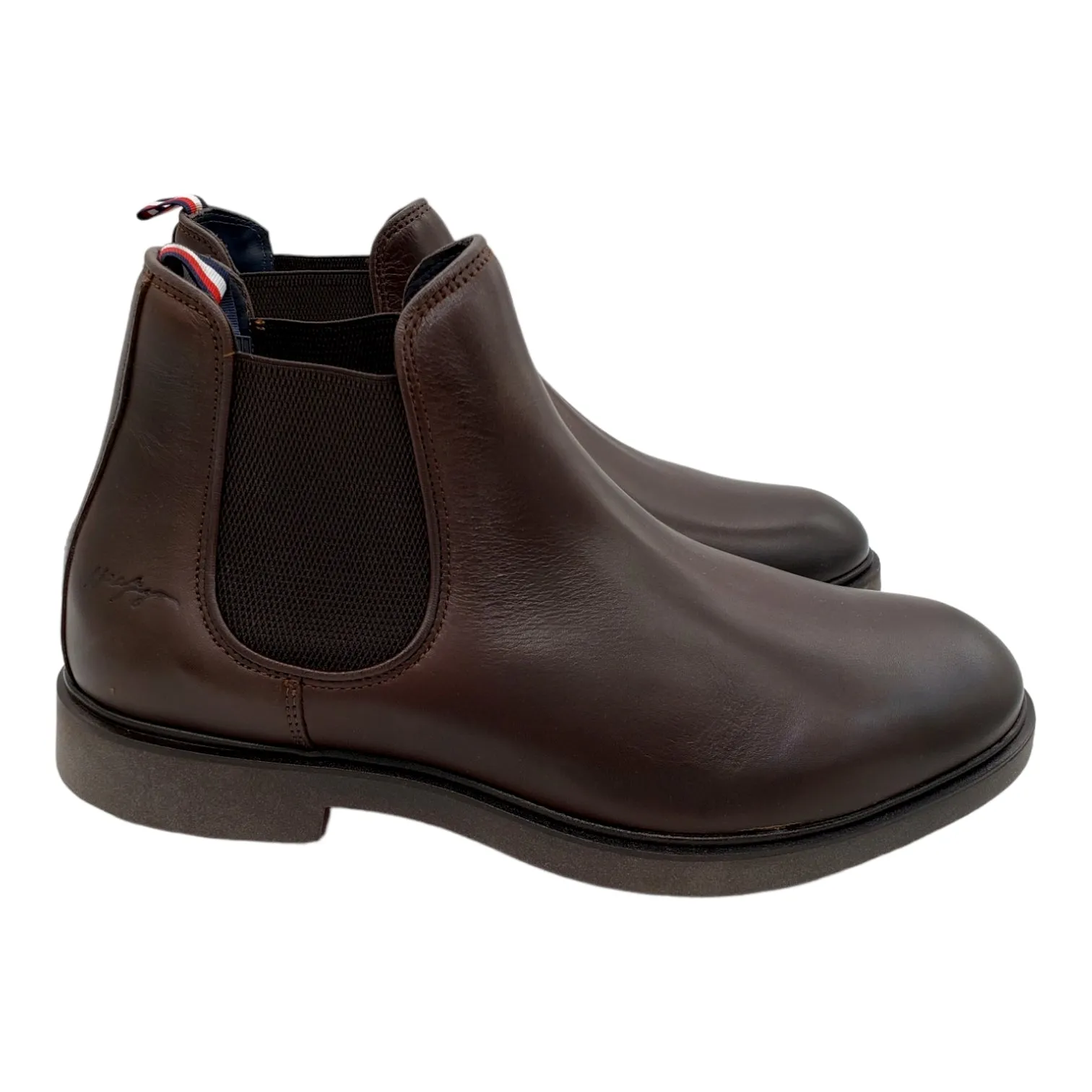 Tommy Hilfiger Brown Chelsea Ankle Boots