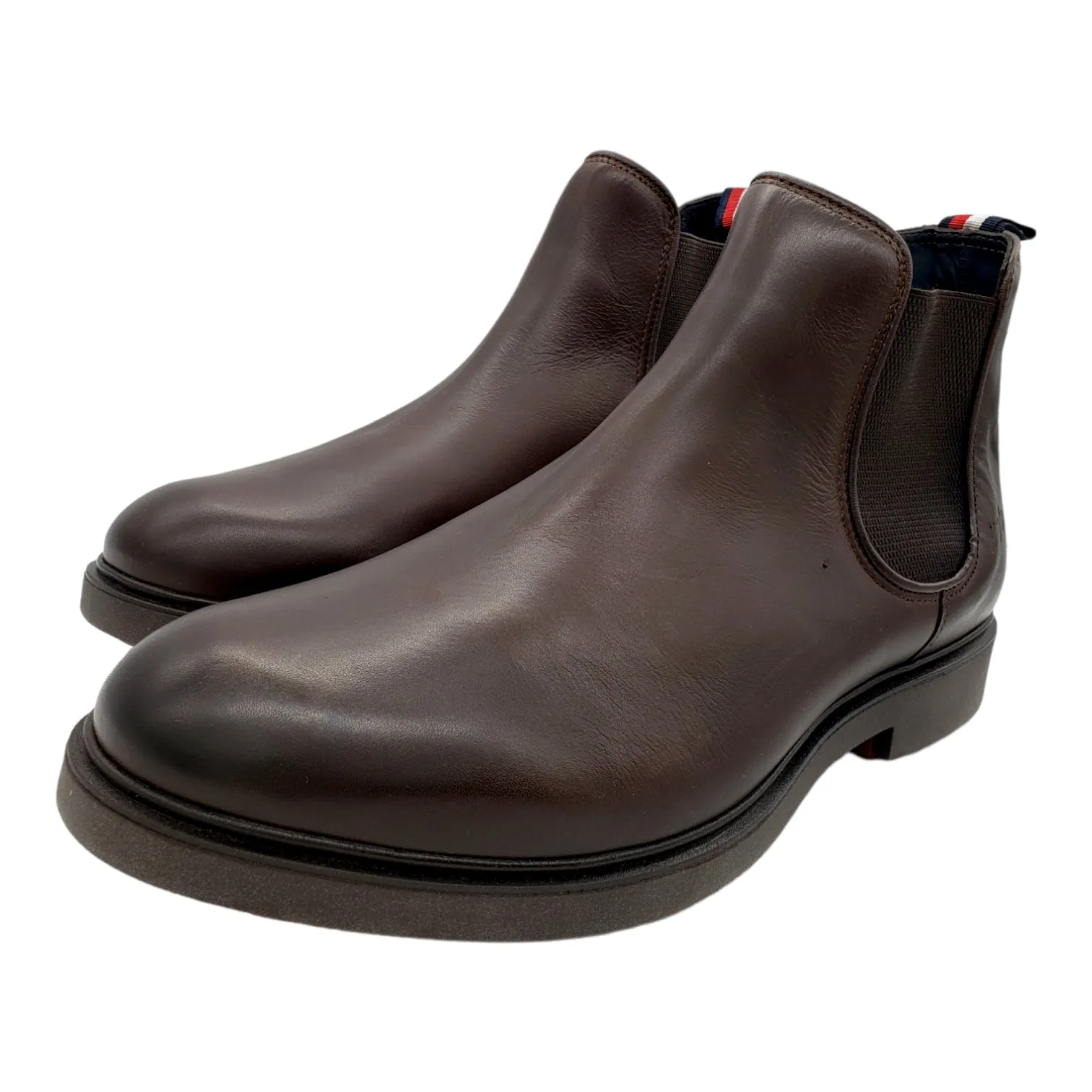 Tommy Hilfiger Brown Chelsea Ankle Boots