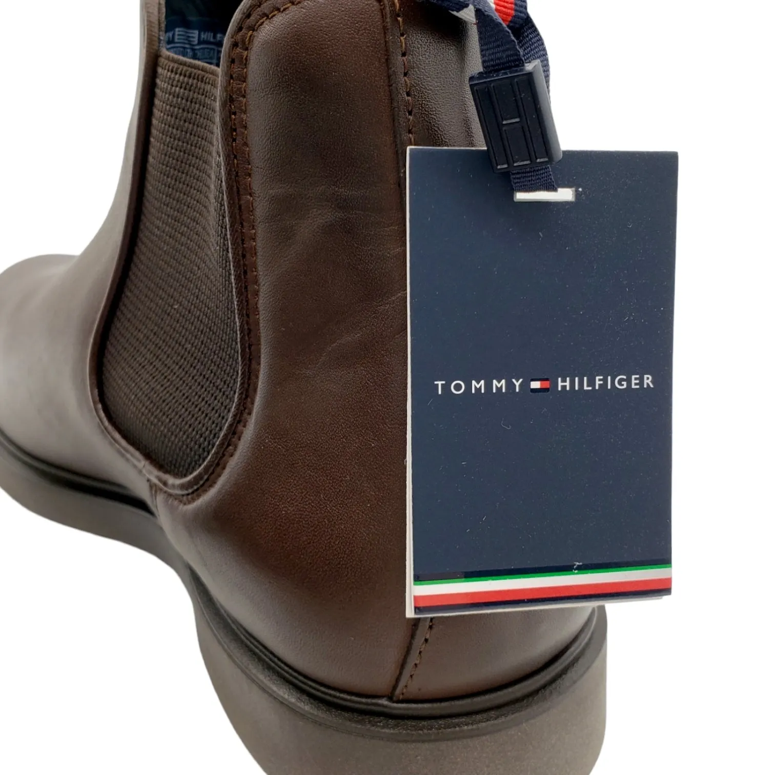 Tommy Hilfiger Brown Chelsea Ankle Boots