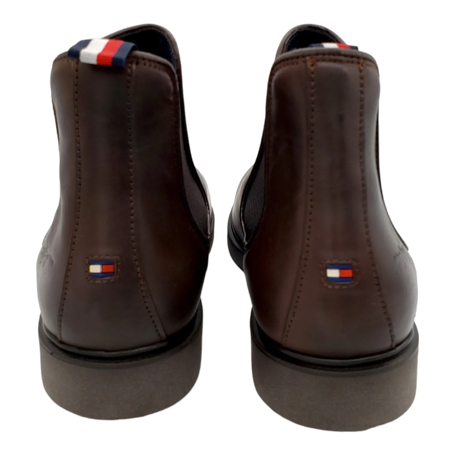 Tommy Hilfiger Brown Chelsea Ankle Boots