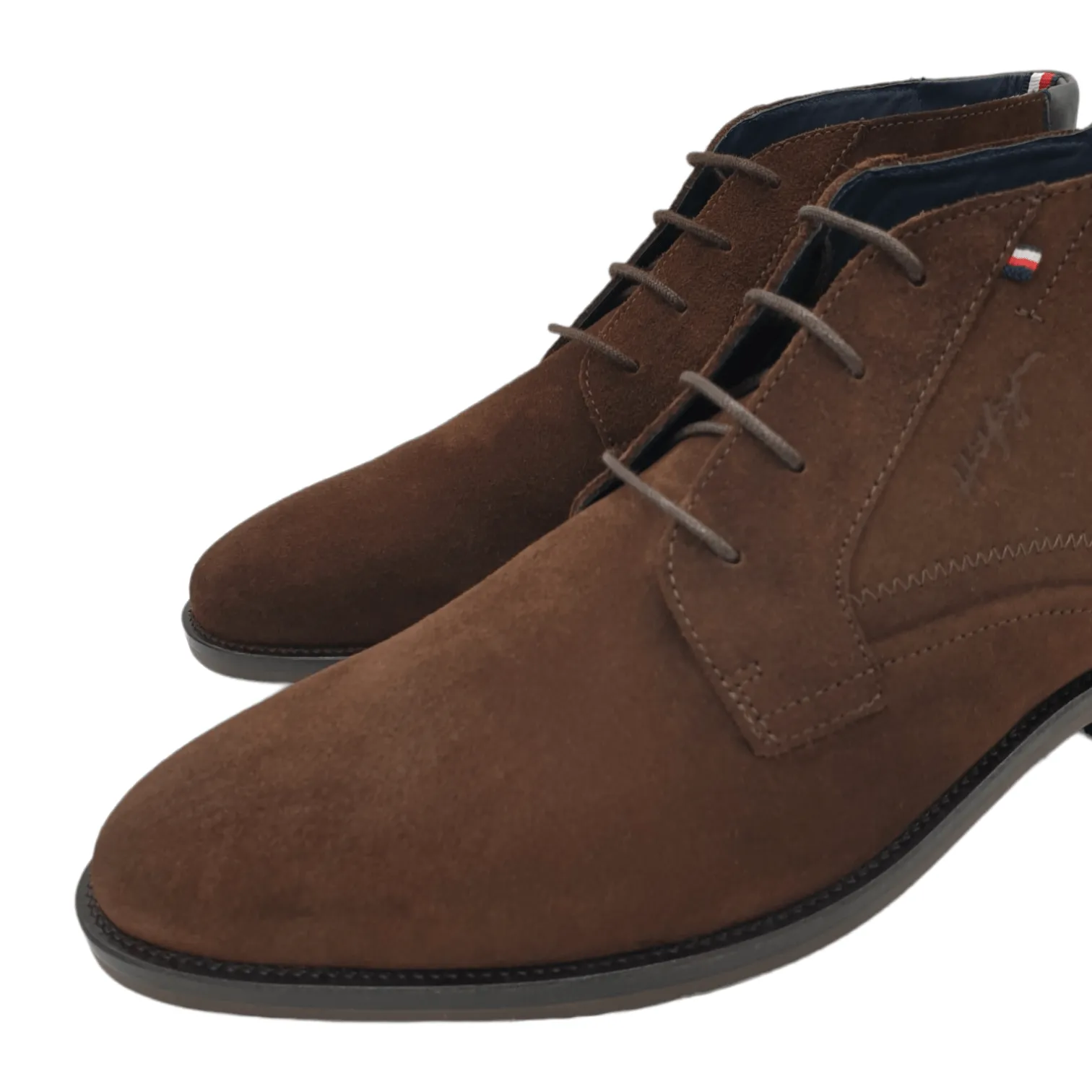 Tommy Hilfiger Brown Suede Desert Boots