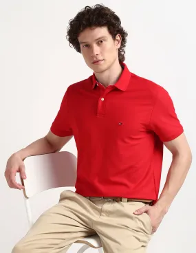 Tommy Hilfiger Solid Cotton Polo Shirt