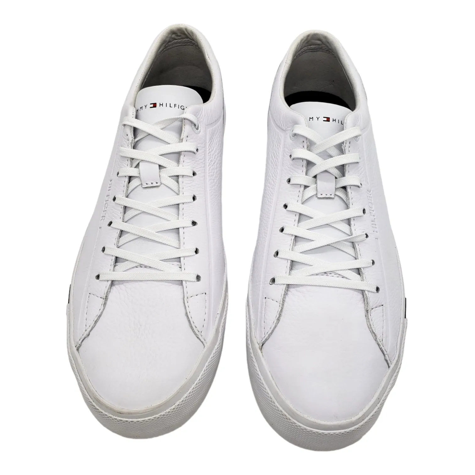 Tommy Hilfiger White Corporate Leather Trainers