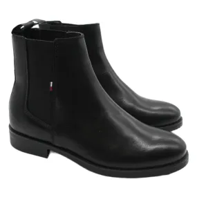 Tommy Jeans Black Chelsea Boots