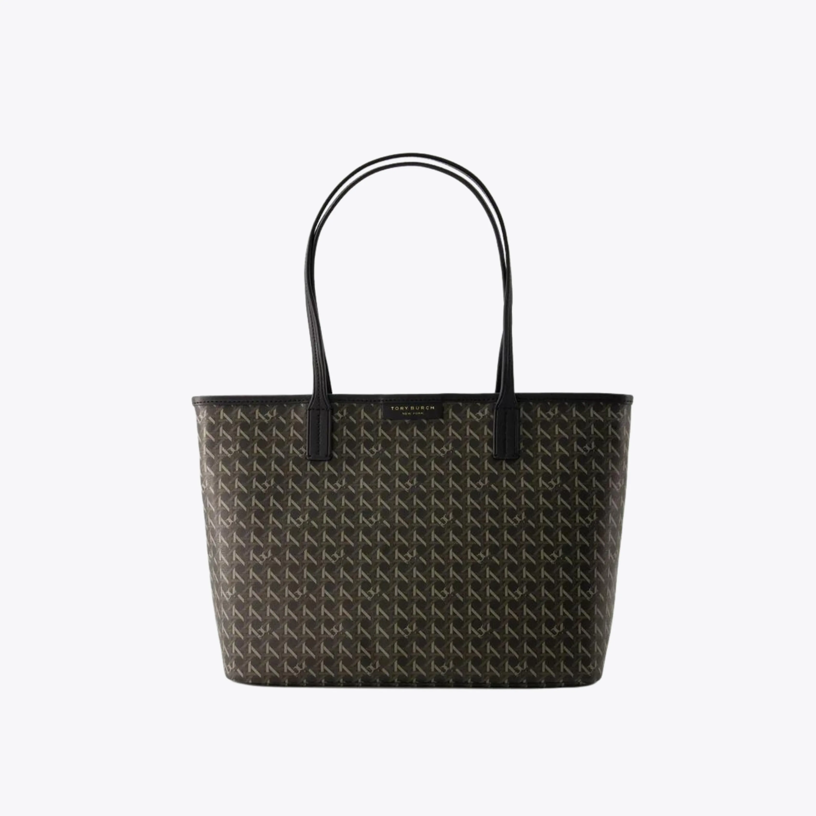 Tory Burch Ever Ready Basket Weave Tote Bag Black