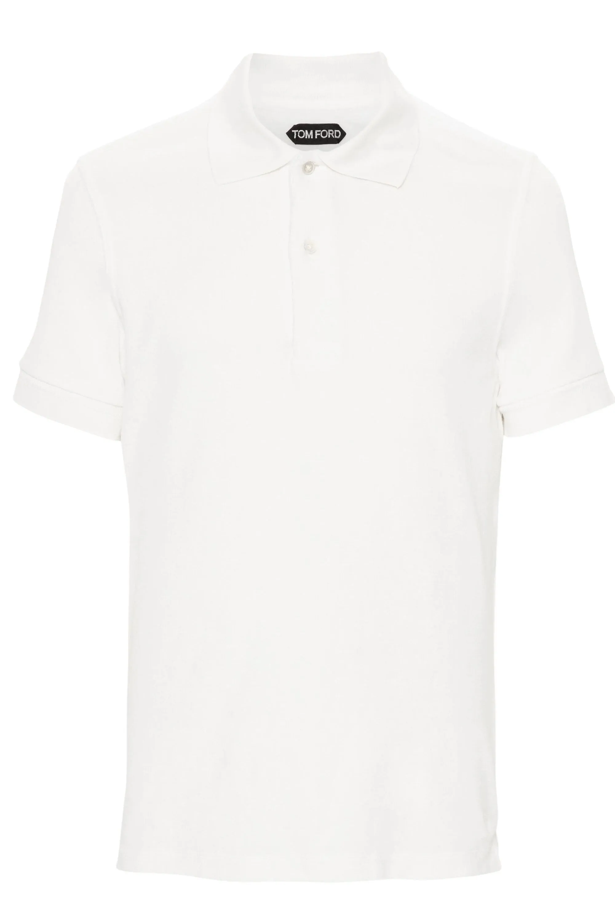 Towelling Short Sleeve Polo White