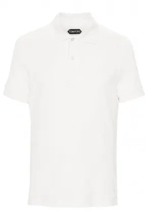 Towelling Short Sleeve Polo White