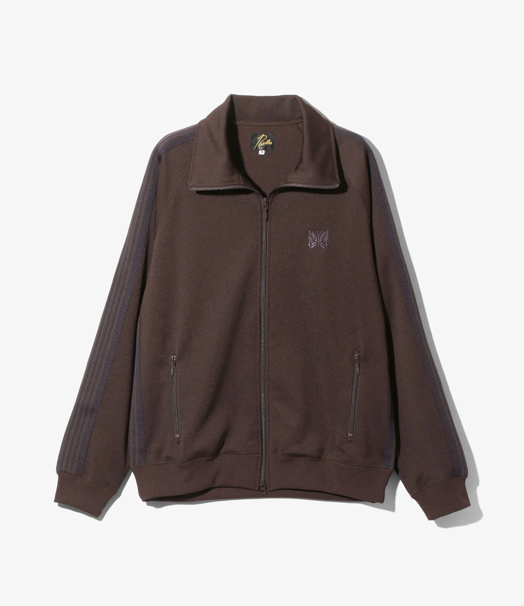 Track Jacket – Dark Brown Smooth Polyester