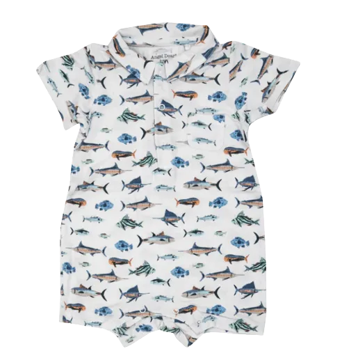 Tropical Ocean Fish Polo Shortie