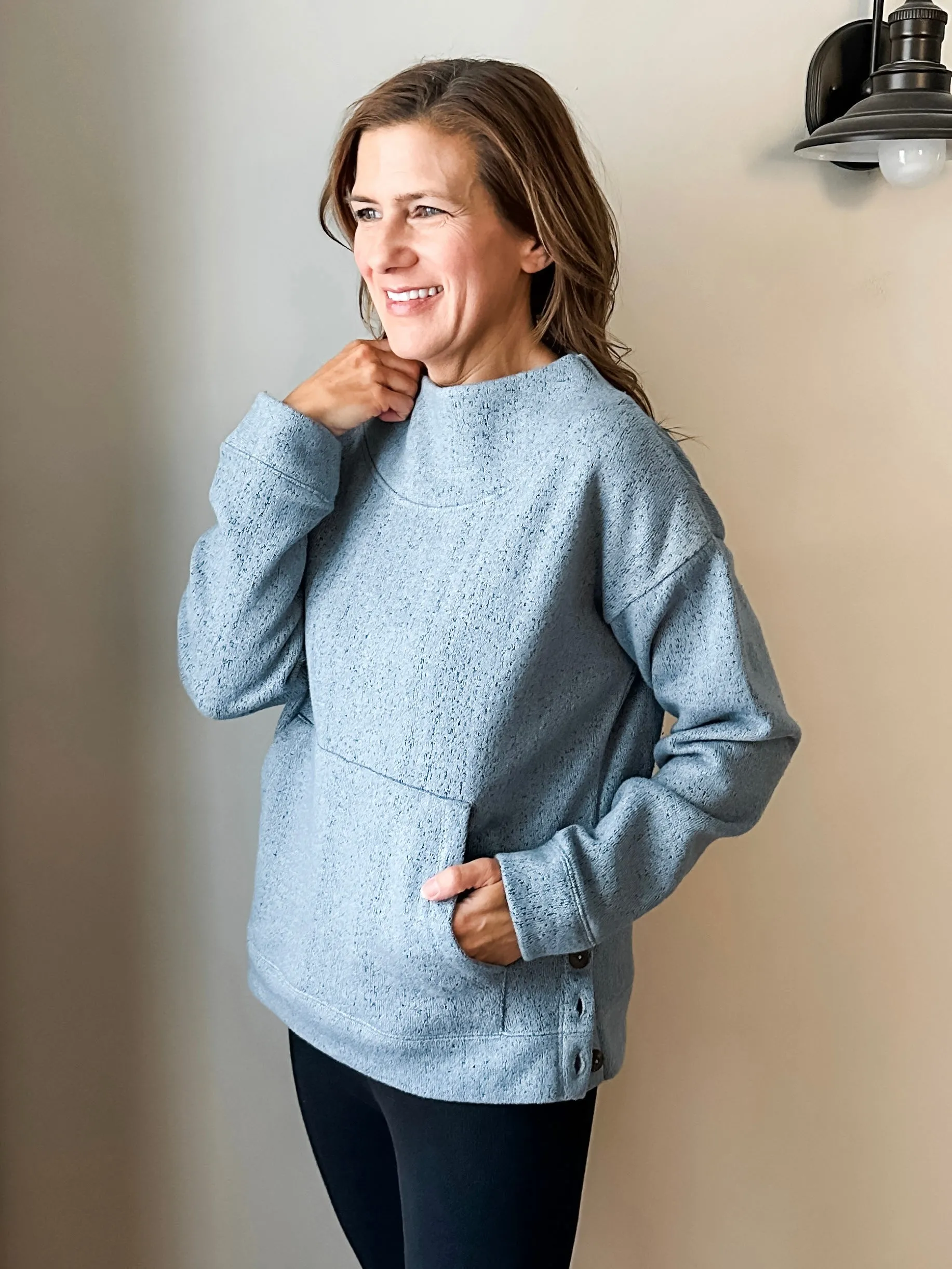 Tunic Side Button Pull-Over