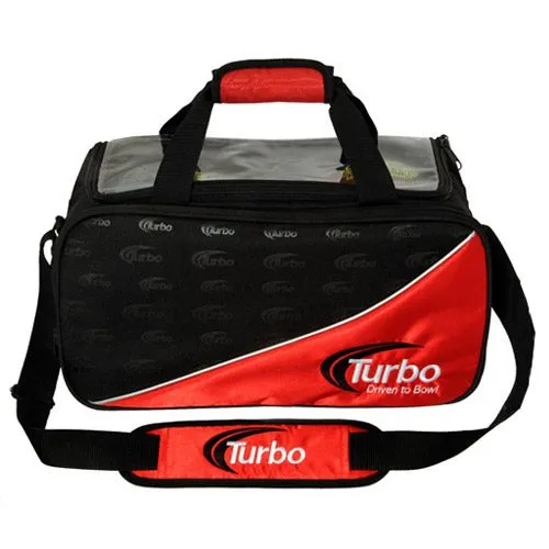 Turbo 2 Ball Tour Tote Black Red Clear Top