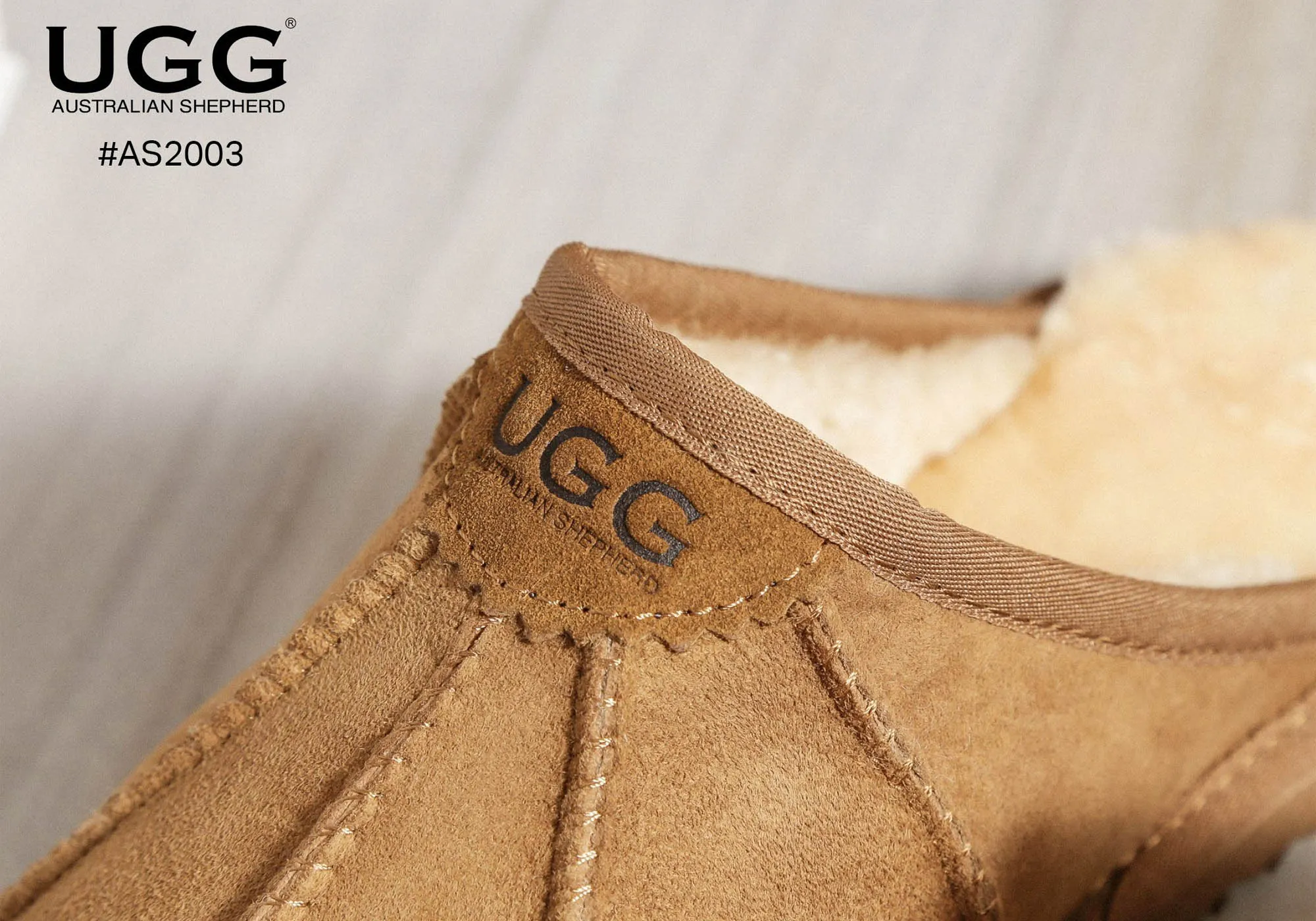 UGG Australian Shepherd Comfort Unisex Rafael Open Back Slippers