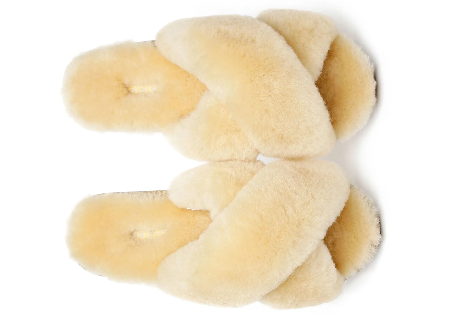 UGG Australian Shepherd Linty Womens Cross Fluffy Slide Slippers