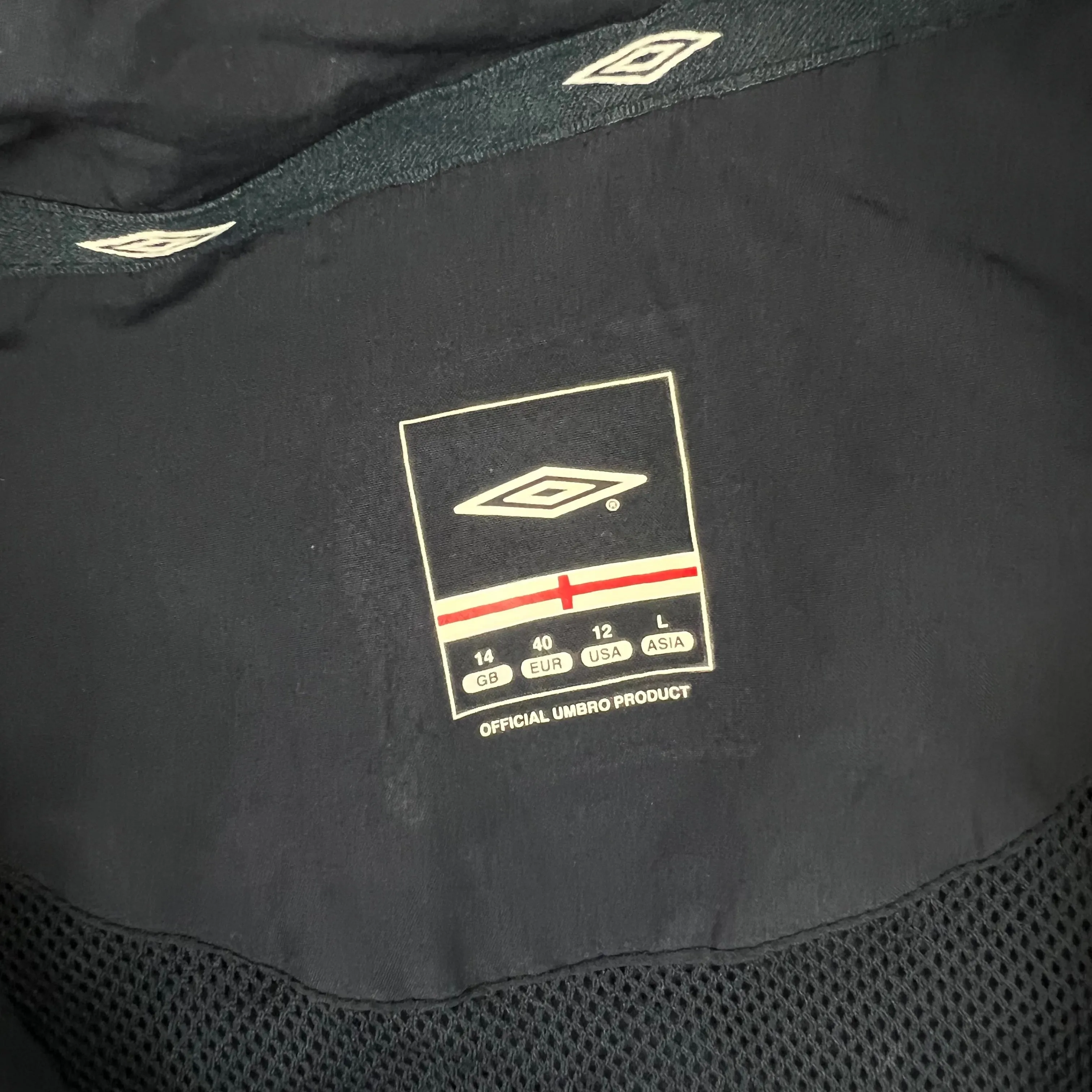 Umbro England Track Jacket Navy Blue