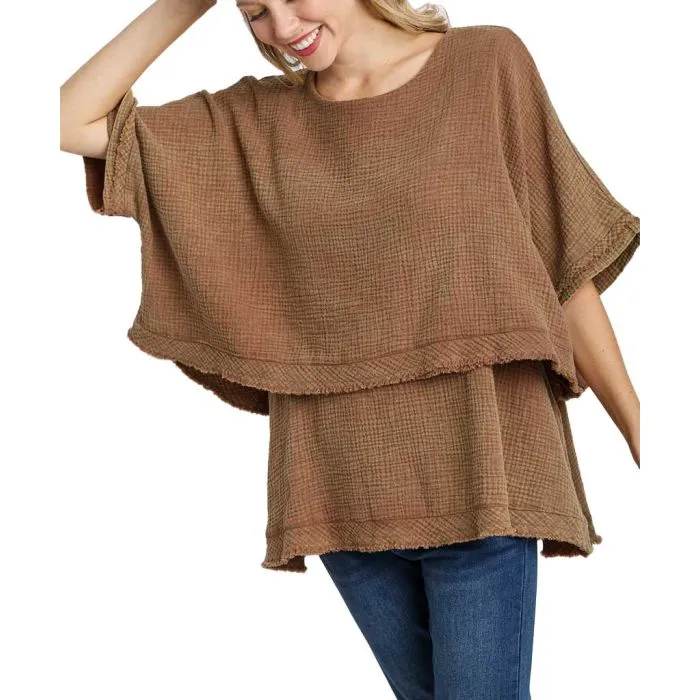 Umgee USA Layered Gauze Tunic