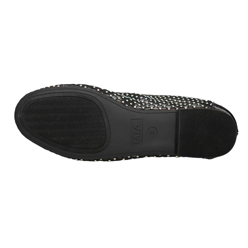 Unica Rhinestone Mary Jane Flats