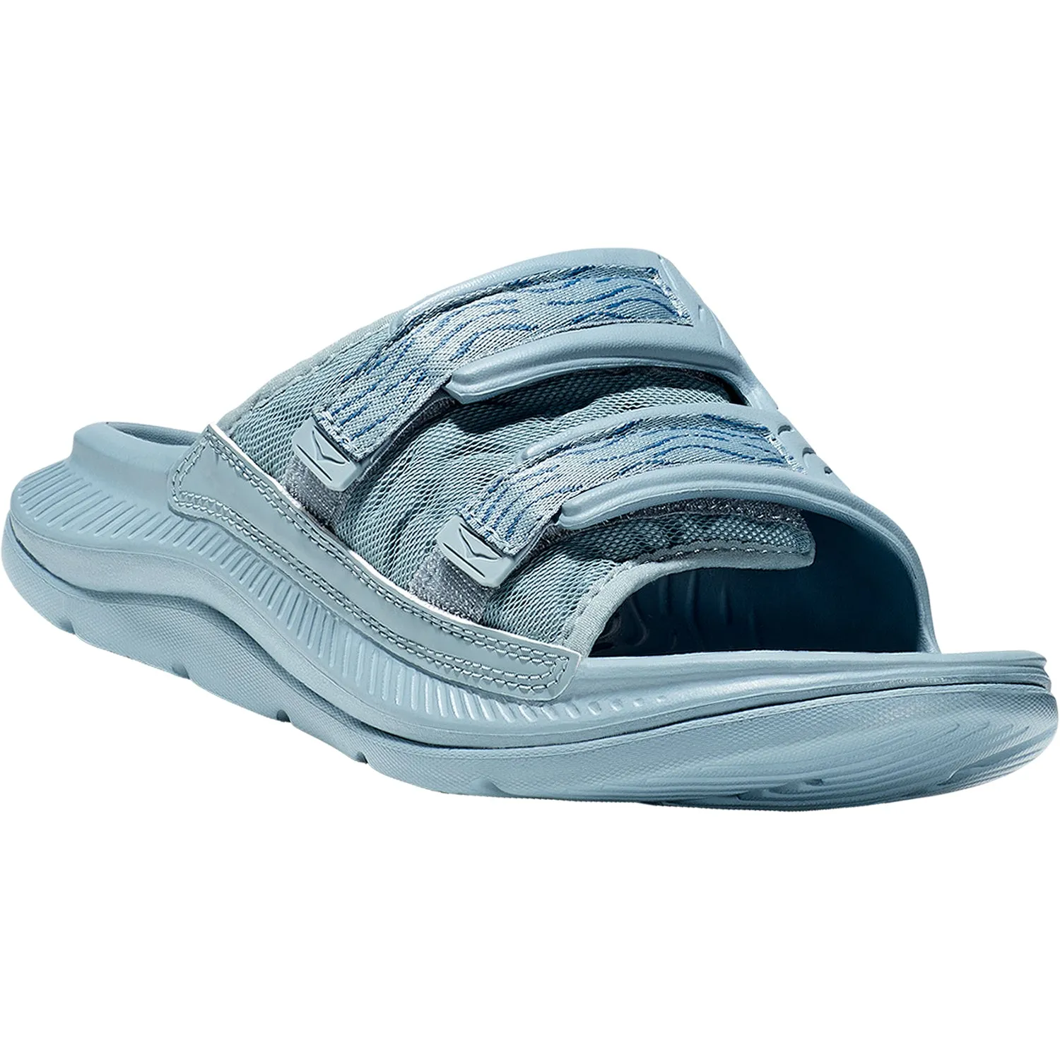 Unisex Hoka Ora Luxe Stone Blue/Blue Steel EVA
