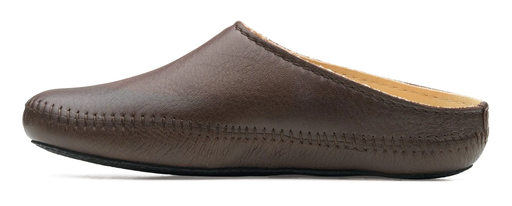Unisex slipper cowhide, Brown | Manufactum