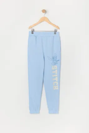 Urban Kids Girls Stitch Graphic Fleece Jogger