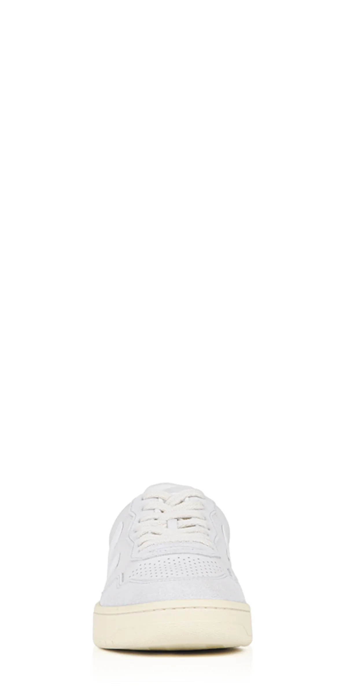 V-90 Leather Sneakers Gravel White