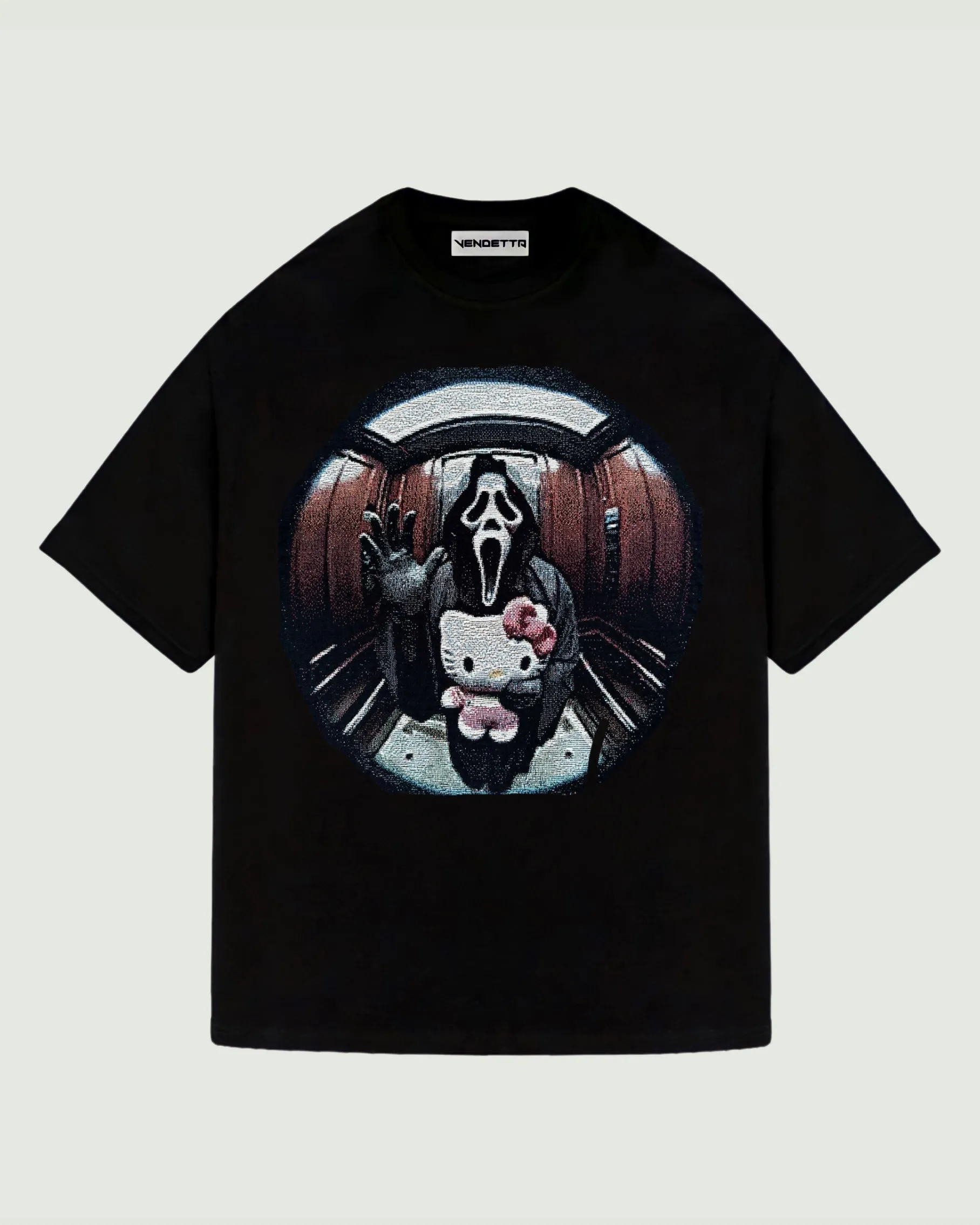 VA-SS22-713 SCREAM X HELLO KITTY TAPESTRY TEE