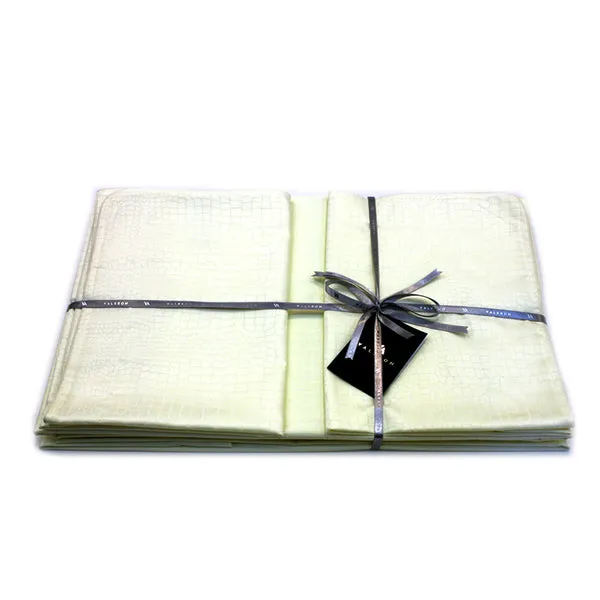 Valeron Crocodile Duvet Cover King - Cream