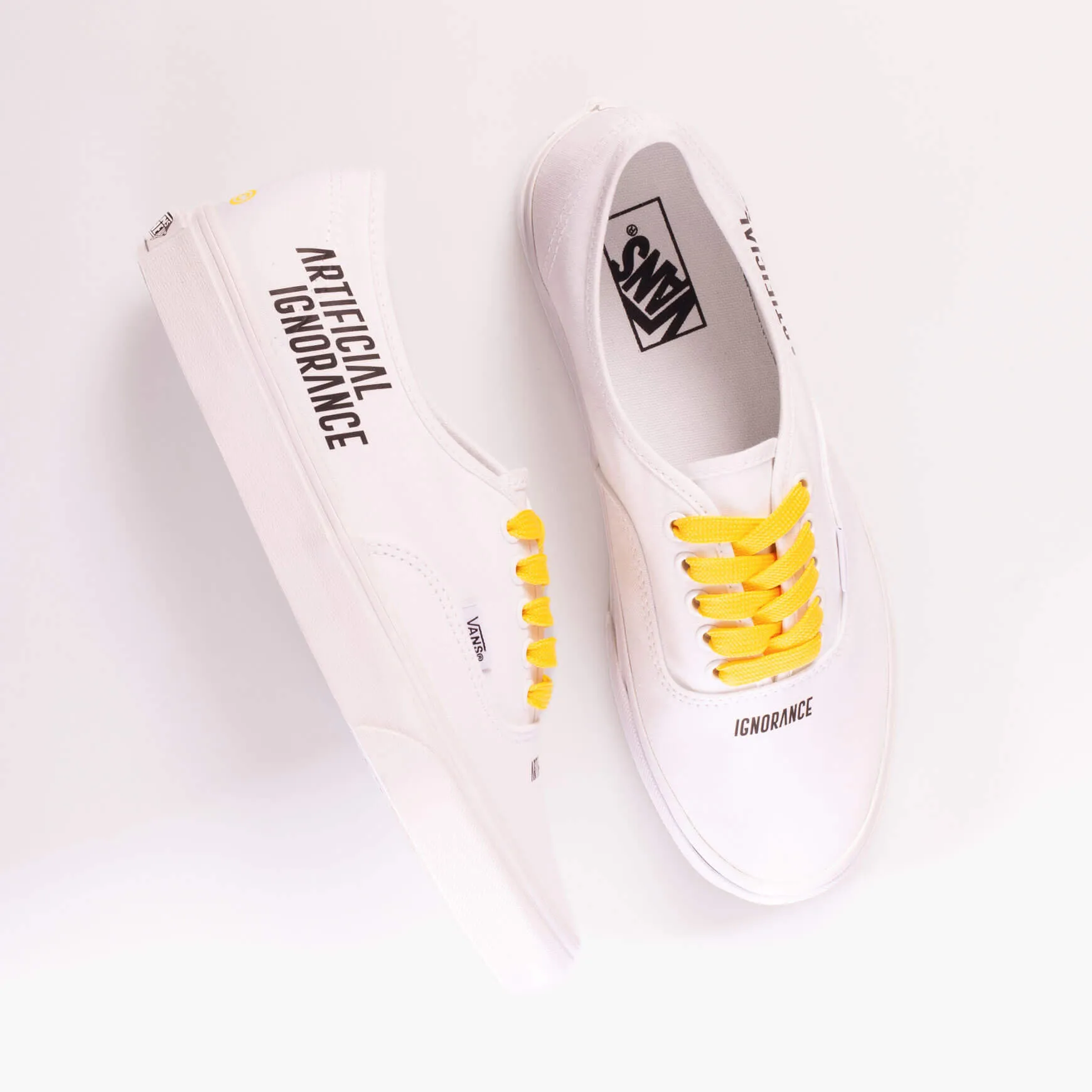 Vans Authentic Artificial Ignorance White Custom