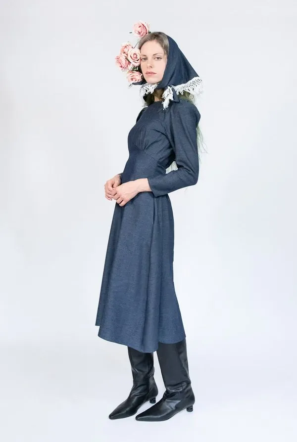 Veda Dress - Denim