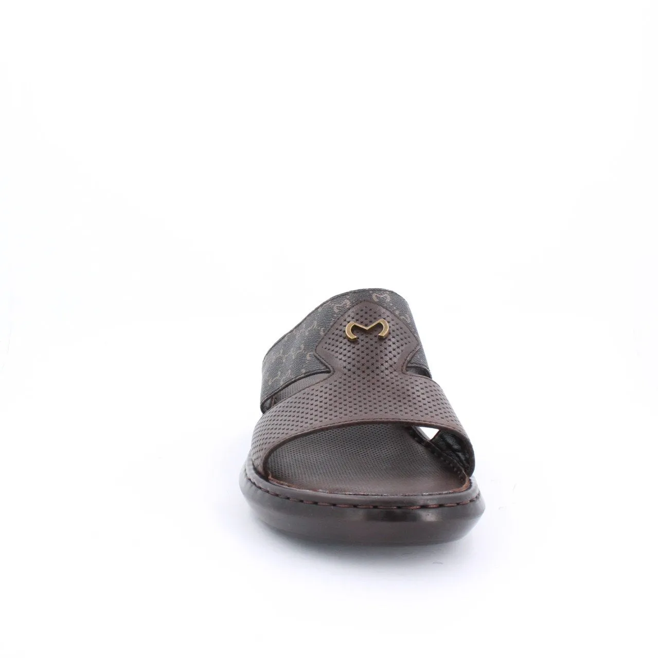 VEELEIF MENS SANDALS - DARK BROWN MONOGRAM