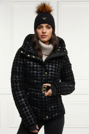 Vermont Puffer Jacket (Mono Houndstooth)